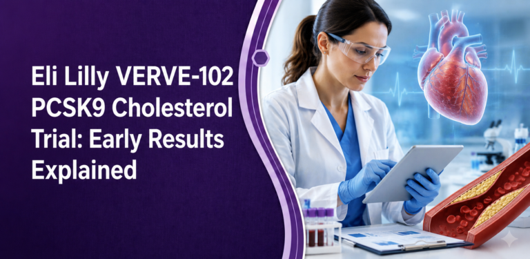 Eli Lilly VERVE-102 PCSK9 cholesterol trial