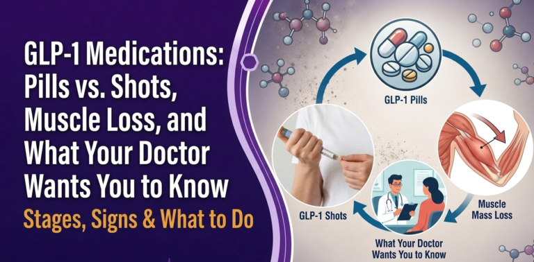 glp 1 medications pills vs shots muscle loss