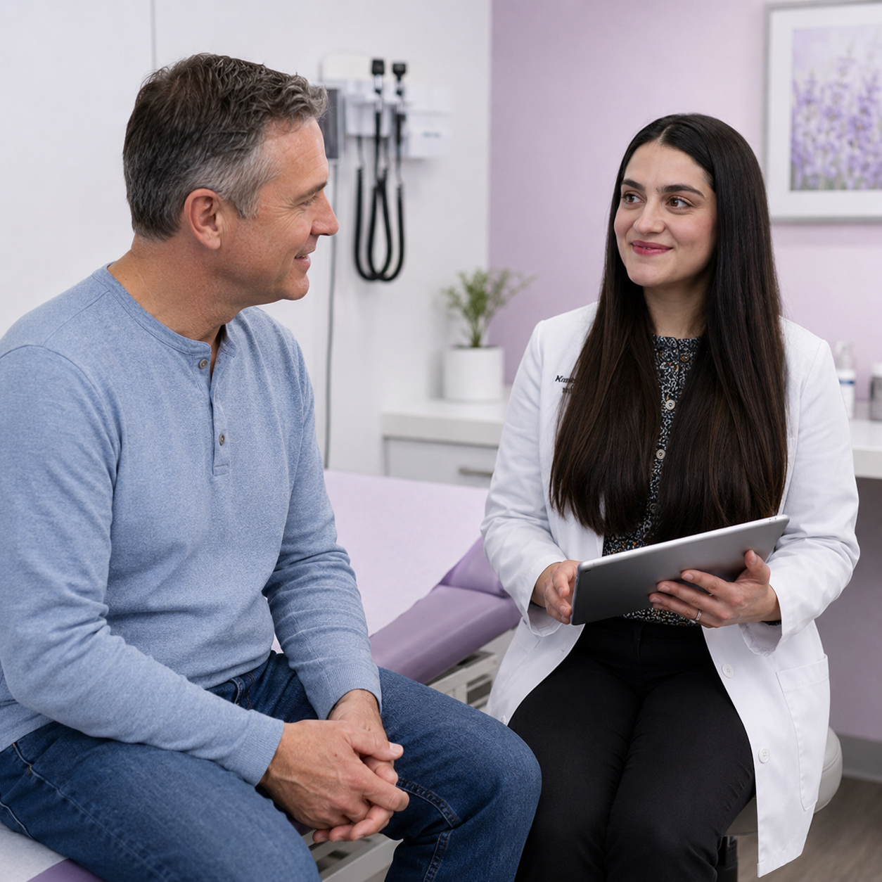 Passion Health Physicians giving counselling to patient